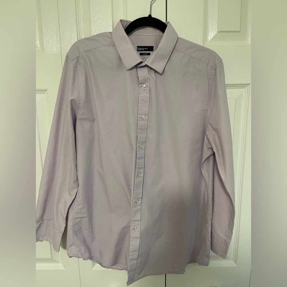 Bar III Light Lavender Men's Dress Shirt